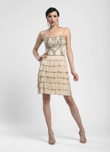 Vintage Champagne Cocktail Dress