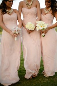 Baby Pink Bridesmaid Dresses