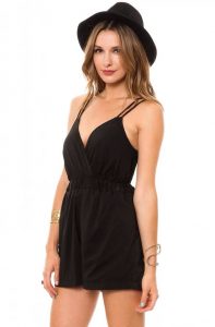 Black Short Romper