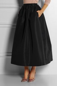 Black Taffeta Skirt