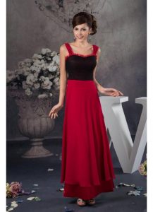 Black and Red Bridesmaid Dresses