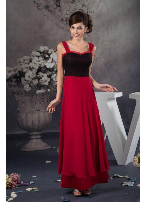 red black bridesmaid dresses