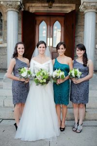 Blue Lace Bridesmaid Dresses