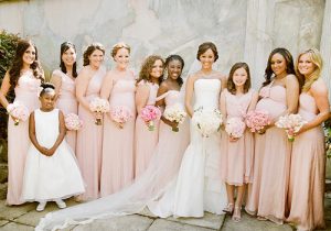 Blush Pink Bridesmaid Dresses