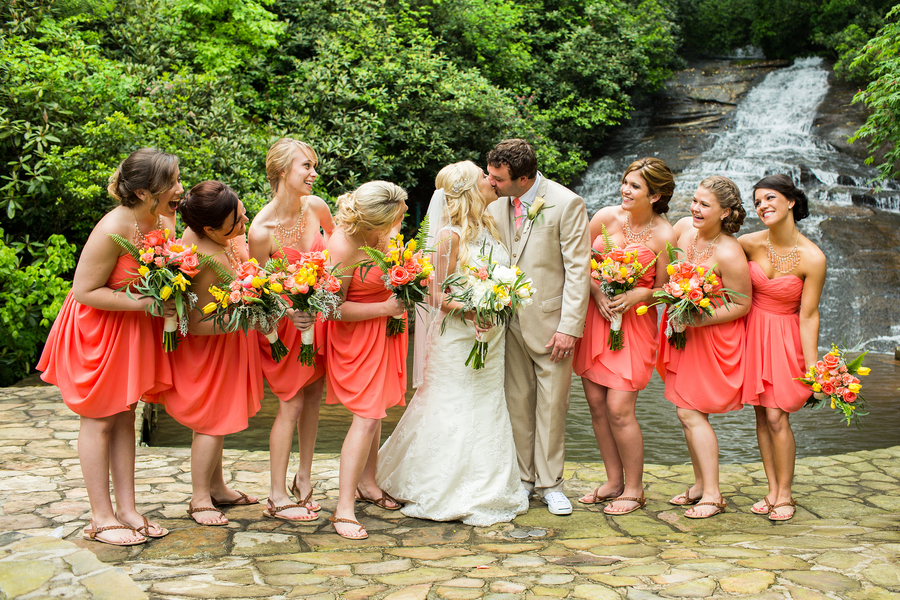 Coral Bridesmaid Dresses Dressedupgirl Com