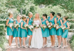 Bridesmaids Turquoise Dresses