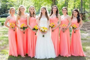 Coral Bridesmaid Dress