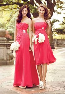 Coral Bridesmaids Dress
