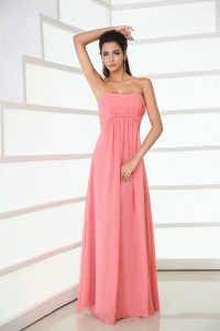 Coral Chiffon Bridesmaid Dresses