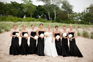 Long Black Bridesmaid Dress