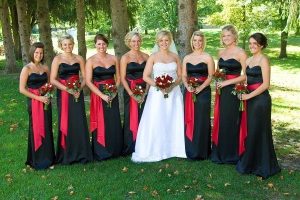 Long Black Bridesmaid Dresses