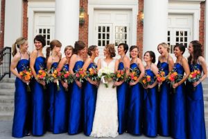 Long Blue Bridesmaid Dresses