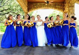 Long Navy Blue Bridesmaid Dresses