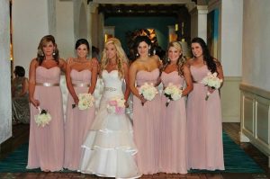 Long Pink Bridesmaid Dresses