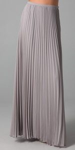 Long Pleated Skirts