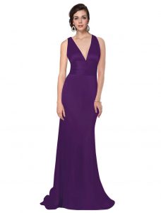 Long Purple Bridesmaid Dresses