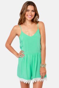 Mint Green Romper