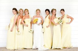 Pale Yellow Bridesmaid Dresses