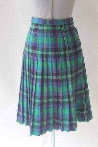 Pictures of Green Plaid Skirt