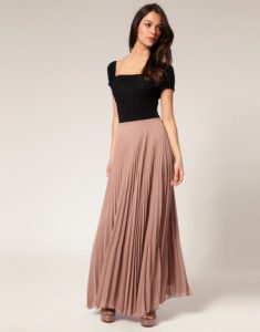 Pleated Skirt Long