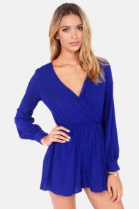 Royal Blue Romper