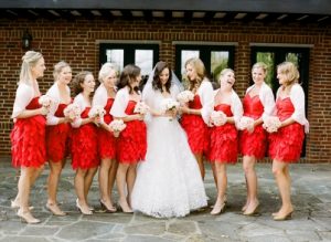 Short Red Bridesmaid Dresses