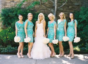 Short Turquoise Bridesmaid Dresses