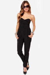 Strapless Jumpsuit Black