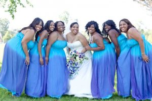 Turquoise Plus Size Bridesmaid Dresses