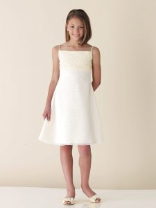 White Junior Bridesmaid Dresses