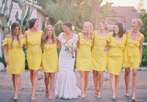 Yellow Bridesmaids Dress