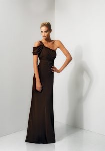 Black Chiffon Bridesmaid Dresses