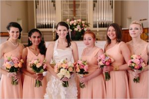 Bridesmaid Dresses Peach