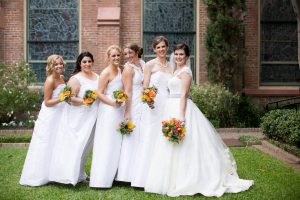 Bridesmaids Dresses White