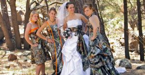 Camo Wedding Bridesmaid Dresses