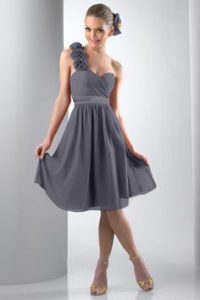 Charcoal Grey Bridesmaid Dress