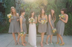 Charcoal Grey Bridesmaid Dresses
