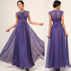 Chiffon Bridesmaid Dresses with Sleeves