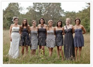 Dark Grey Bridesmaid Dresses