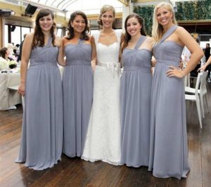 Grey Bridesmaid Dresses