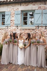 Grey Chiffon Bridesmaid Dresses
