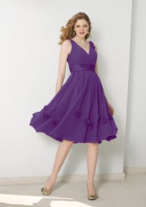 Knee Length Chiffon Bridesmaid Dresses