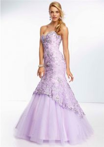 Lavender Mermaid Bridesmaid Dresses