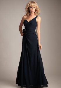 Long Black Bridesmaid Dresses