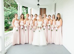 Long Blush Bridesmaid Dresses