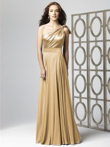 Long Gold Bridesmaid Dresses