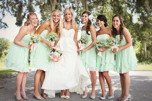 Mint Green Bridesmaids Dresses