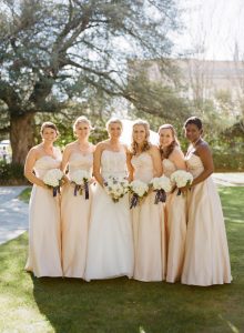 Pale Peach Bridesmaid Dresses