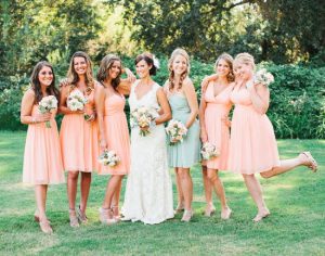 Peach Bridesmaid Dress