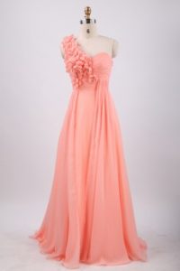 Peach Chiffon Bridesmaid Dresses